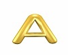 LETTER A GOLD