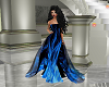 Blue Fire Gala Gown