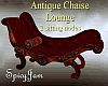 Antq Chaise Lounge Red