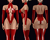 Latex Red Leotard