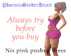 Nix pink pushup dress