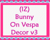 Bunny On Vespa Decor v3