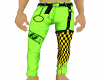 green checerd pants
