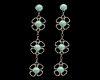 Silver Earrings-Gems