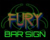 FURY'S BAR SIGN