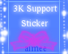 A- 3k Support Sticker