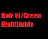 Hair w/Green hightlights