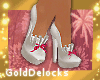 G- Cute Heels White Pink