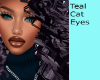 Teal Cats Eyes