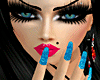K~blue nails 