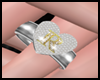 R & Heart wedding Ring