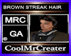 BROWN STREAK HAIR