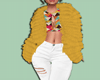 Retro Fur Outfit Yellow
