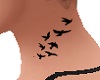 Birds Tattoo - Neck