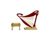 harpe rouge&or