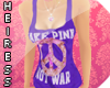 -H- PINK not war Tanktop