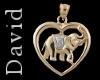 Elephant heart pendant