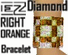 Orange diamond bracelet