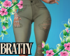 green pants