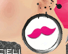 |C|Pink mustache plugs F