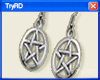 🦋 Pentagram Earrings