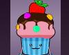 Cupcakes Cakes FOOD Halloween Costumes Funny Rave SONG BLue PINK