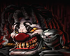 evil clown backdrop