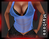 Blk N Blue Net Top