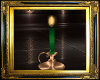 Green Candle/Gold stand