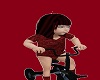 babie girl on a bike