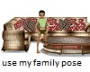 Family poseless sofa set