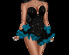 xmas black n blue dress