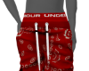 Male Red joggers