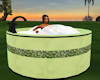 Green bathtub