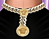 Gold Medusa Belly Chain