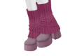Knitted Purple Boots