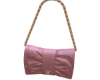 Velour Bow Pink Bag