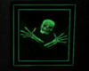 Green Neon Skull Picture