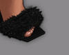 U◄ Black Fur Heels