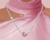 E* Pink Butterfly Neck