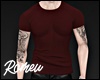 Muscled Shirt Red Tattoo