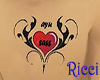 ~R~ sass chest tattoo