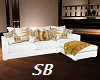 SB* White Fur Sofa P