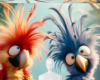 Funny birds background