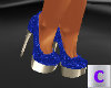Sparkle Blue Heels