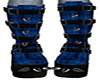 [Ari]Blue Plaid Boots