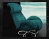 Sofa Chair Teal Lace