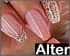 NAILS MANICURE PINK GOLD