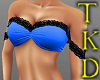 Blue Lace Tube Top