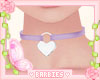 Heart Collar Lilac